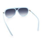 Womens Classy 90s Designer Shield Rimless Racer Plastic Fashion Sunglasses
