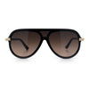 Womens Classy 90s Designer Shield Rimless Racer Plastic Fashion Sunglasses
