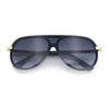 Womens Classy 90s Designer Shield Rimless Racer Plastic Fashion Sunglasses