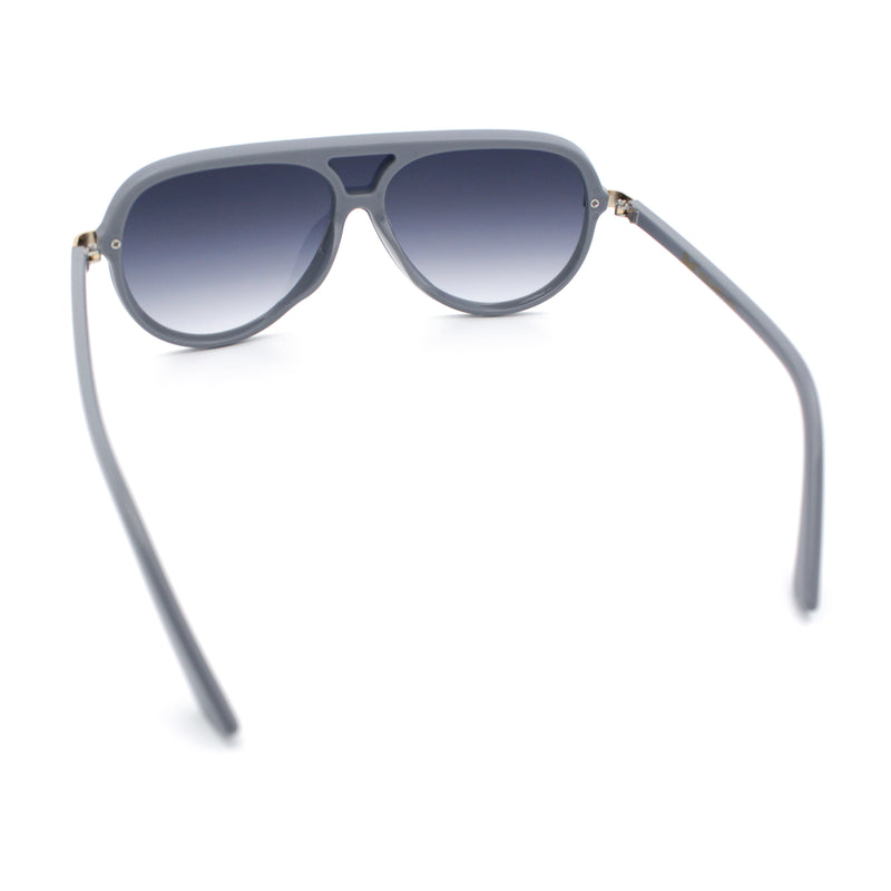 Womens Classy 90s Designer Shield Rimless Racer Plastic Fashion Sunglasses