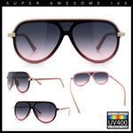 Womens Classy 90s Designer Shield Rimless Racer Plastic Fashion Sunglasses