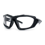 Choppers Clear - Dark Photochromic Lens Mens Foam Padded Wrap Biker Sunglasses