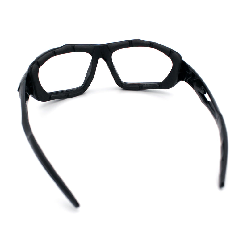 Choppers Clear - Dark Photochromic Lens Mens Foam Padded Wrap Biker Sunglasses