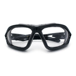 Choppers Clear - Dark Photochromic Lens Mens Foam Padded Wrap Biker Sunglasses