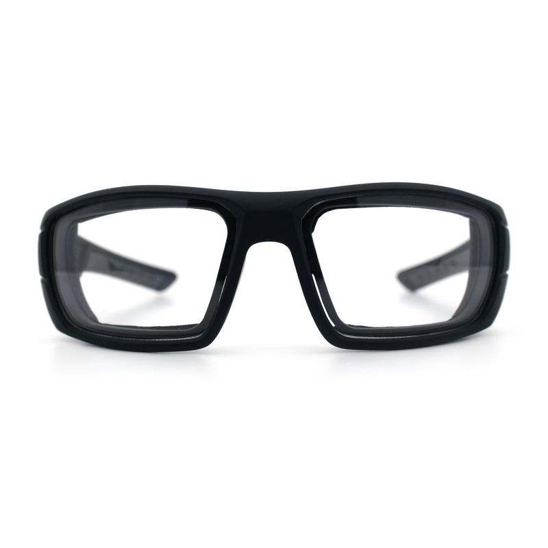 Choppers Photochromic Lens Mens Foam Padded Rectangle Wrap Biker Sunglasses