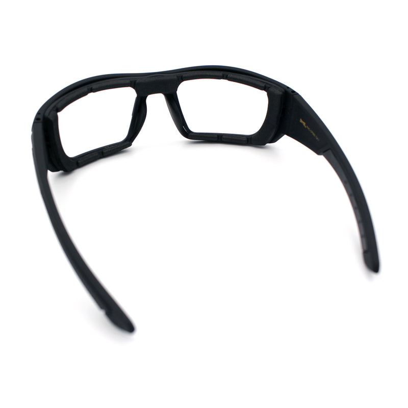 Choppers Photochromic Lens Mens Foam Padded Rectangle Wrap Biker Sunglasses