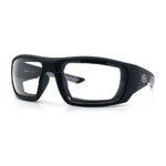 Choppers Photochromic Lens Mens Foam Padded Rectangle Wrap Biker Sunglasses