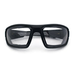 Choppers Photochromic Lens Mens Foam Padded Rectangle Wrap Biker Sunglasses