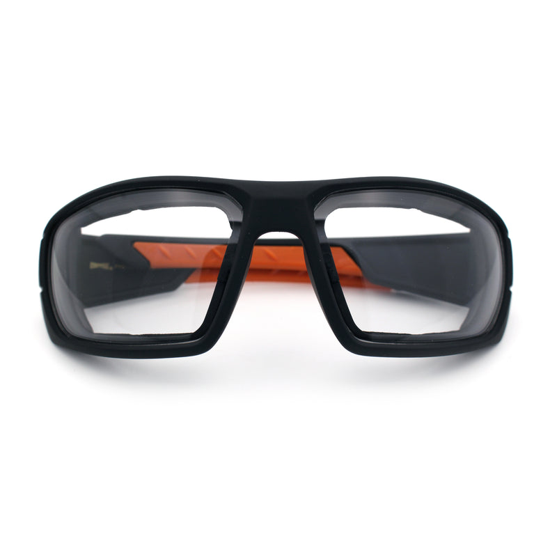 Choppers Photochromic Lens Mens Foam Padded Rectangle Wrap Biker Sunglasses