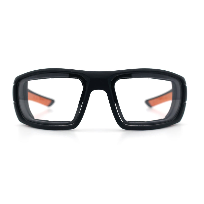 Choppers Photochromic Lens Mens Foam Padded Rectangle Wrap Biker Sunglasses