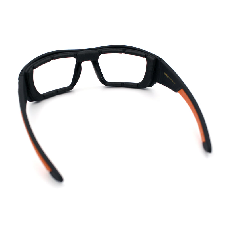Choppers Photochromic Lens Mens Foam Padded Rectangle Wrap Biker Sunglasses