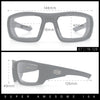 Choppers Photochromic Lens Mens Foam Padded Rectangle Wrap Biker Sunglasses