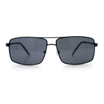 True Dad Shade Manly Rectangle Air Force Navigating Officer Metal Sunglasses