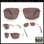 True Dad Shade Manly Rectangle Air Force Navigating Officer Metal Sunglasses