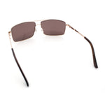 True Dad Shade Manly Rectangle Air Force Navigating Officer Metal Sunglasses