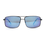 True Dad Shade Manly Rectangle Air Force Navigating Officer Metal Sunglasses