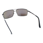 True Dad Shade Manly Rectangle Air Force Navigating Officer Metal Sunglasses