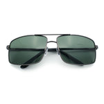 True Dad Shade Manly Rectangle Air Force Navigating Officer Metal Sunglasses