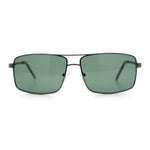 True Dad Shade Manly Rectangle Air Force Navigating Officer Metal Sunglasses