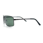 True Dad Shade Manly Rectangle Air Force Navigating Officer Metal Sunglasses
