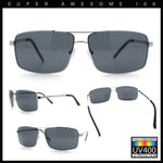True Dad Shade Manly Rectangle Air Force Navigating Officer Metal Sunglasses
