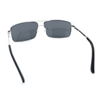 True Dad Shade Manly Rectangle Air Force Navigating Officer Metal Sunglasses