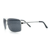 True Dad Shade Manly Rectangle Air Force Navigating Officer Metal Sunglasses