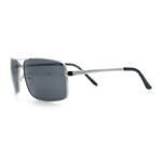 True Dad Shade Manly Rectangle Air Force Navigating Officer Metal Sunglasses