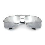 True Dad Shade Manly Rectangle Air Force Navigating Officer Metal Sunglasses