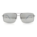 True Dad Shade Manly Rectangle Air Force Navigating Officer Metal Sunglasses