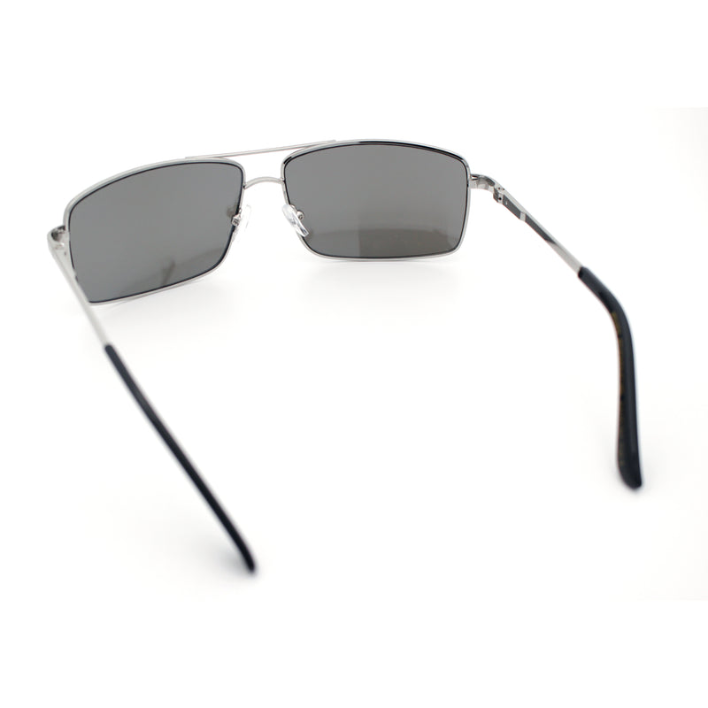 True Dad Shade Manly Rectangle Air Force Navigating Officer Metal Sunglasses