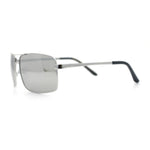True Dad Shade Manly Rectangle Air Force Navigating Officer Metal Sunglasses
