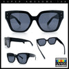 Womens Classy Thick Temple Plastic Horned Cat Eye Fashion Sunglasses