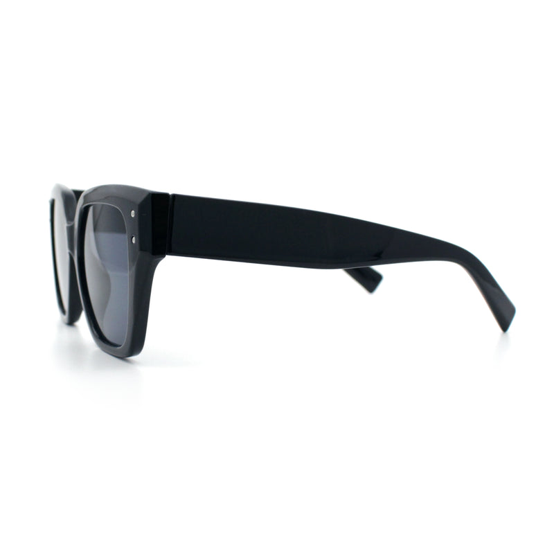 Womens Classy Thick Temple Plastic Horned Cat Eye Fashion Sunglasses
