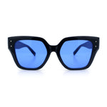 Womens Classy Thick Temple Plastic Horned Cat Eye Fashion Sunglasses