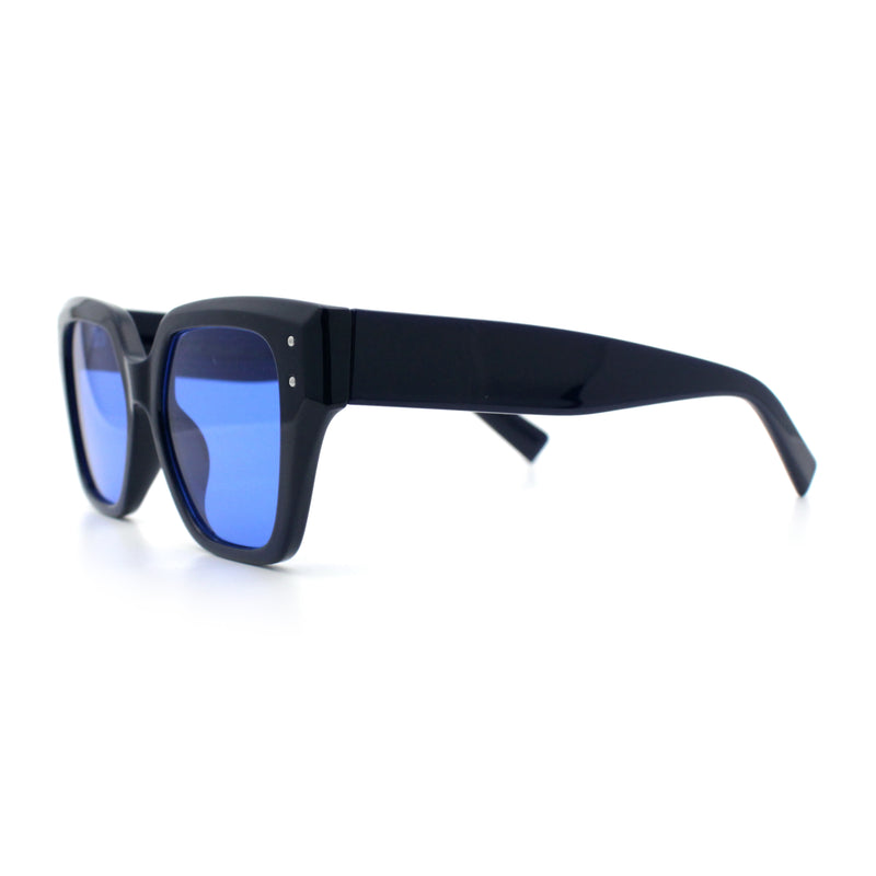 Womens Classy Thick Temple Plastic Horned Cat Eye Fashion Sunglasses