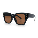 Womens Classy Thick Temple Plastic Horned Cat Eye Fashion Sunglasses
