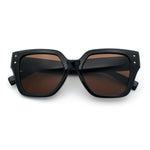 Womens Classy Thick Temple Plastic Horned Cat Eye Fashion Sunglasses