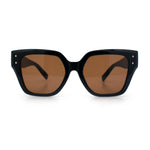 Womens Classy Thick Temple Plastic Horned Cat Eye Fashion Sunglasses