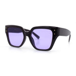 Womens Classy Thick Temple Plastic Horned Cat Eye Fashion Sunglasses