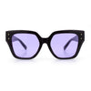 Womens Classy Thick Temple Plastic Horned Cat Eye Fashion Sunglasses