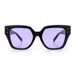 Womens Classy Thick Temple Plastic Horned Cat Eye Fashion Sunglasses