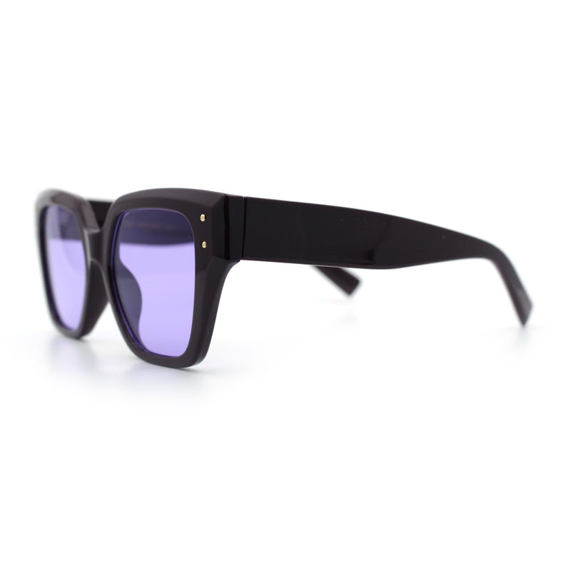 Womens Classy Thick Temple Plastic Horned Cat Eye Fashion Sunglasses