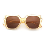 Womens Classy Thick Temple Plastic Horned Cat Eye Fashion Sunglasses