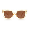 Womens Classy Thick Temple Plastic Horned Cat Eye Fashion Sunglasses