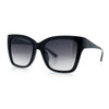 Womens Chic Thick Horn Cat Eye Elegant Thin Arm Plastic Sunglasses