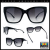 Womens Chic Thick Horn Cat Eye Elegant Thin Arm Plastic Sunglasses