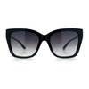 Womens Chic Thick Horn Cat Eye Elegant Thin Arm Plastic Sunglasses