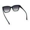 Womens Chic Thick Horn Cat Eye Elegant Thin Arm Plastic Sunglasses