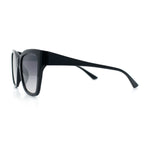 Womens Chic Thick Horn Cat Eye Elegant Thin Arm Plastic Sunglasses